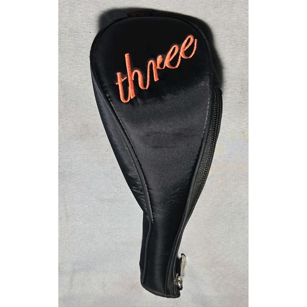 Adams Idea Keri Golf Headcover Womens 3 Fairway Wood Black Satin Zipper Cover #3